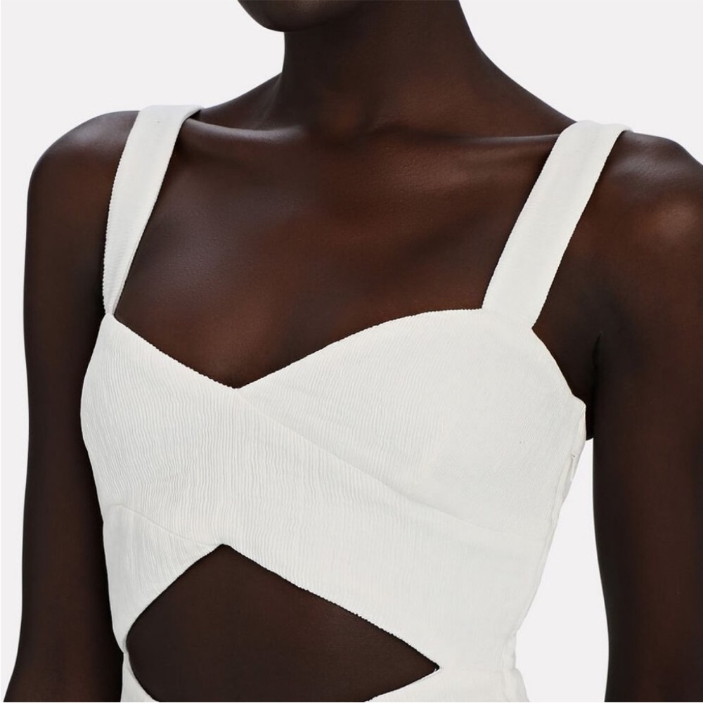 Shona Joy Crepe Cut Out Midi Dress